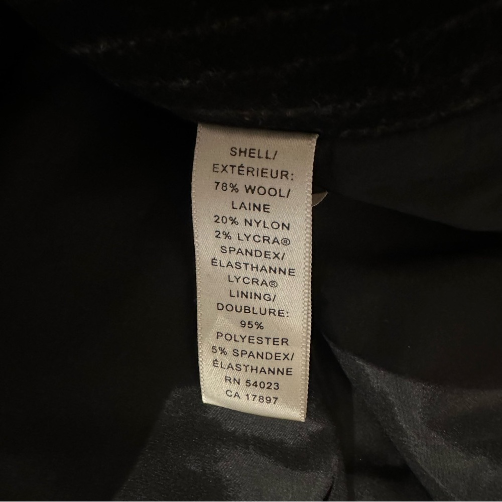 EUC Banana Republic Harrison Black Pinstripe Trousers with stretch. Women’s 4. - Picture 7 of 8